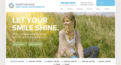 Desktop Screenshot of northridgedentaloffice.com